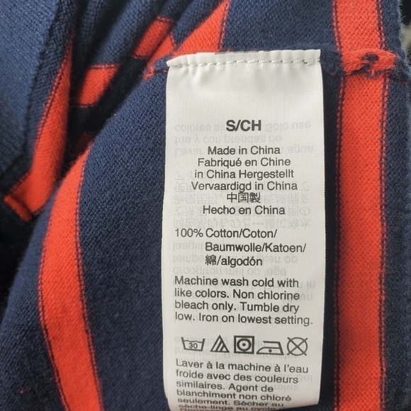 J Crew Red Blue Stripe Cardigan Cropped - Picture 9 of 9